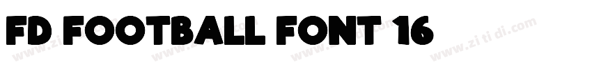 FD-Football Font 16字体转换